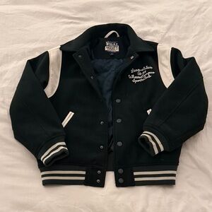 Dark Green Varsity Jacket